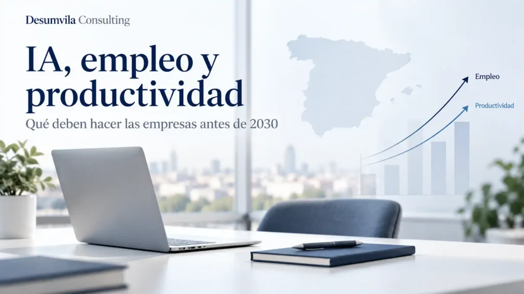 IA, empleo y productividad en España: impacto en las empresas antes de 2030