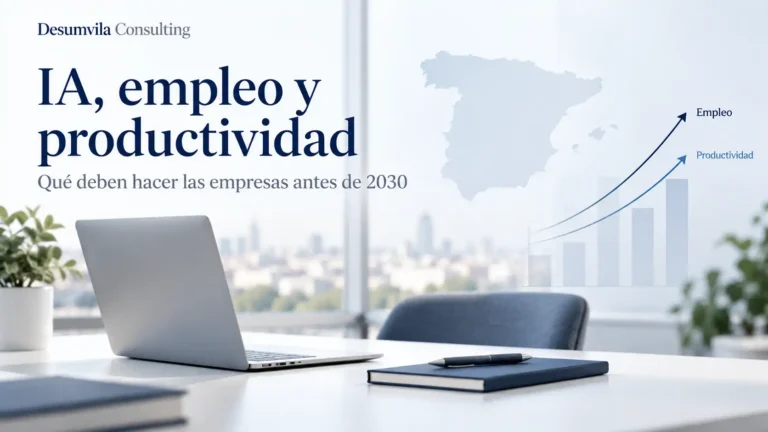 IA, empleo y productividad en España: impacto en las empresas antes de 2030