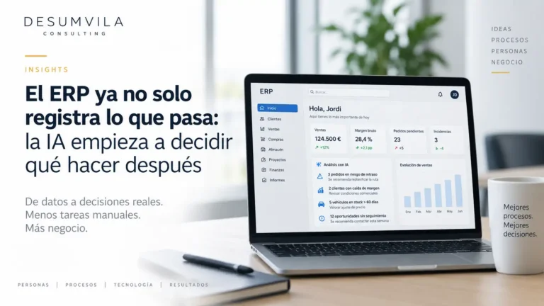 IA en ERP aplicada a procesos empresariales y toma de decisiones